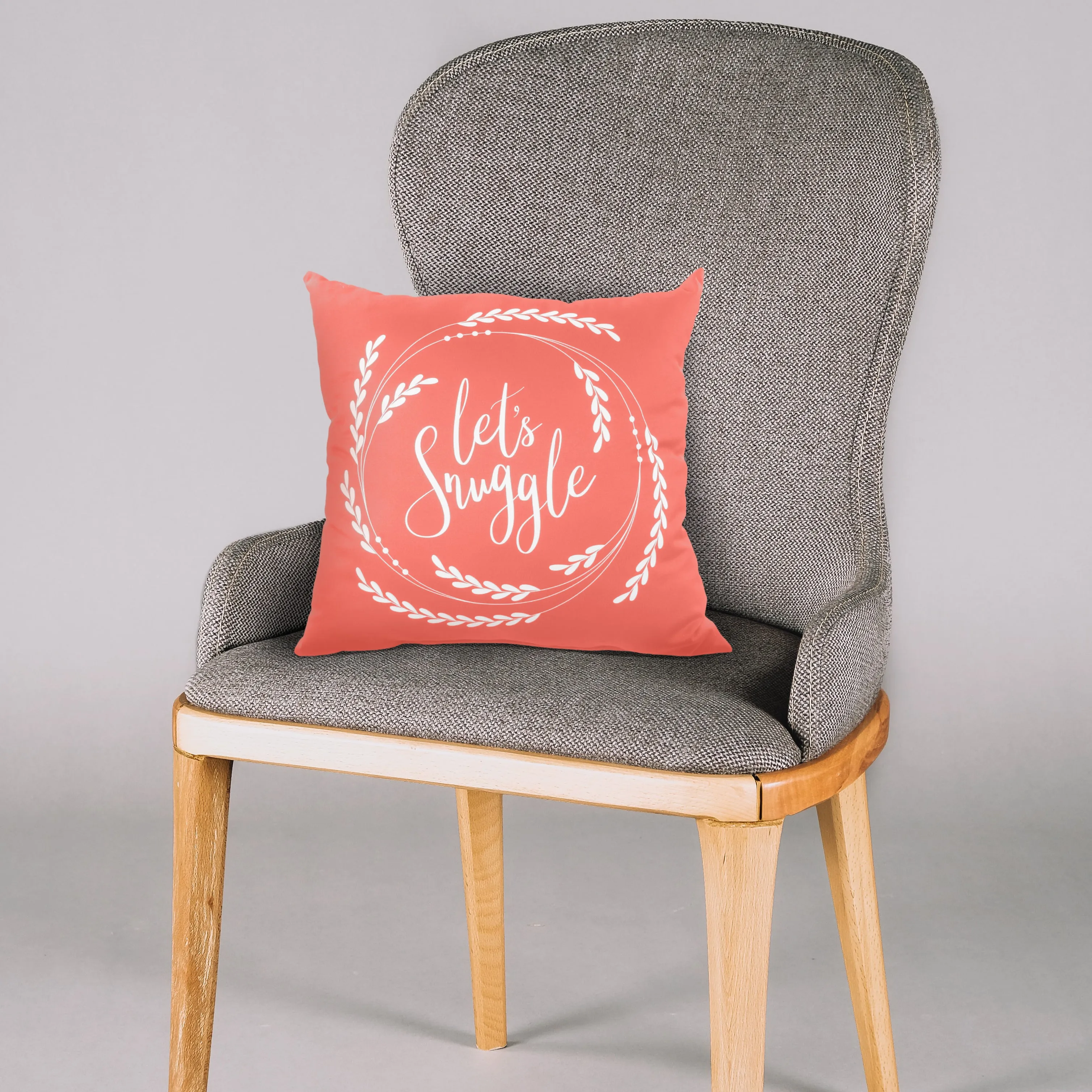 Let's Snuggle Pillow - More Colors Available