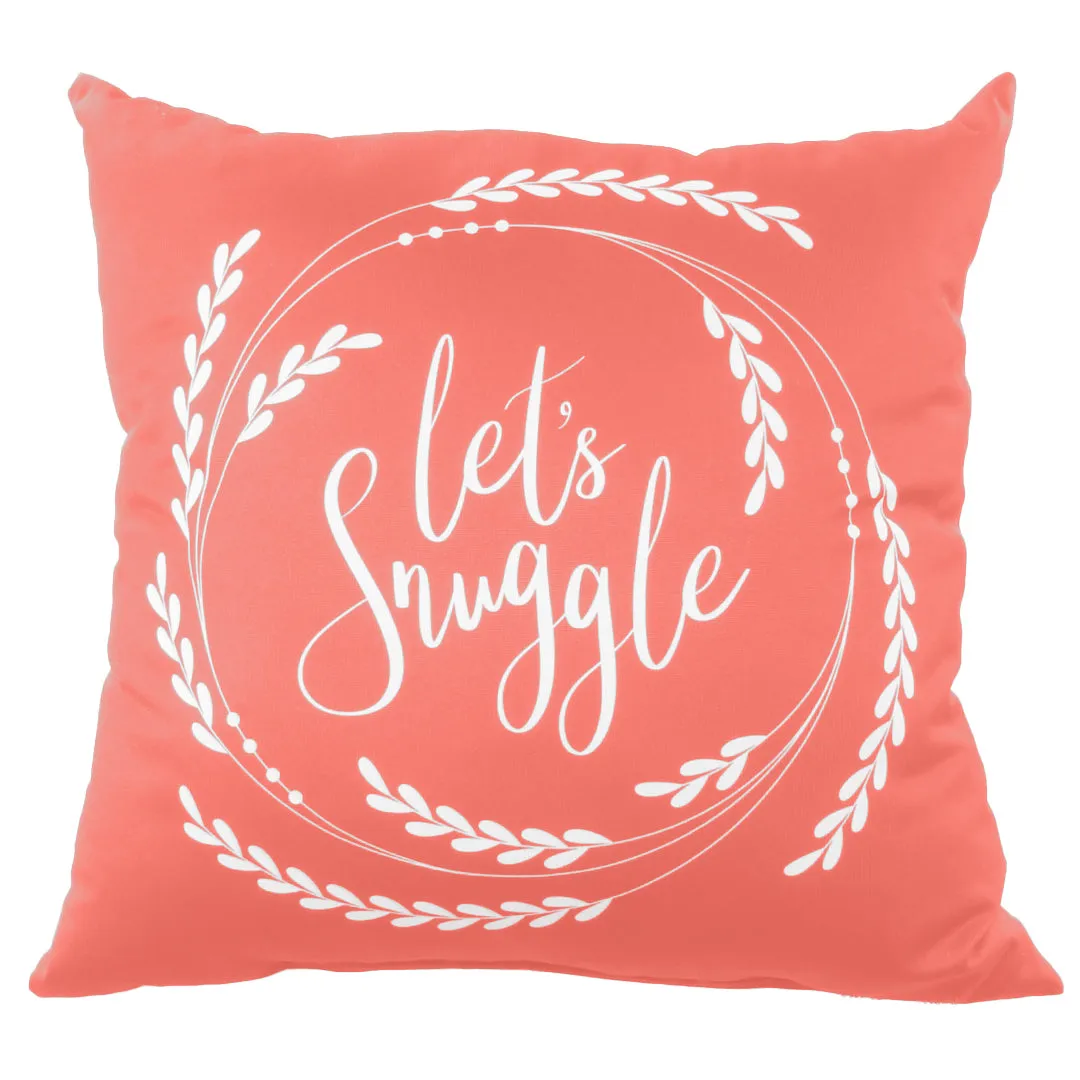 Let's Snuggle Pillow - More Colors Available