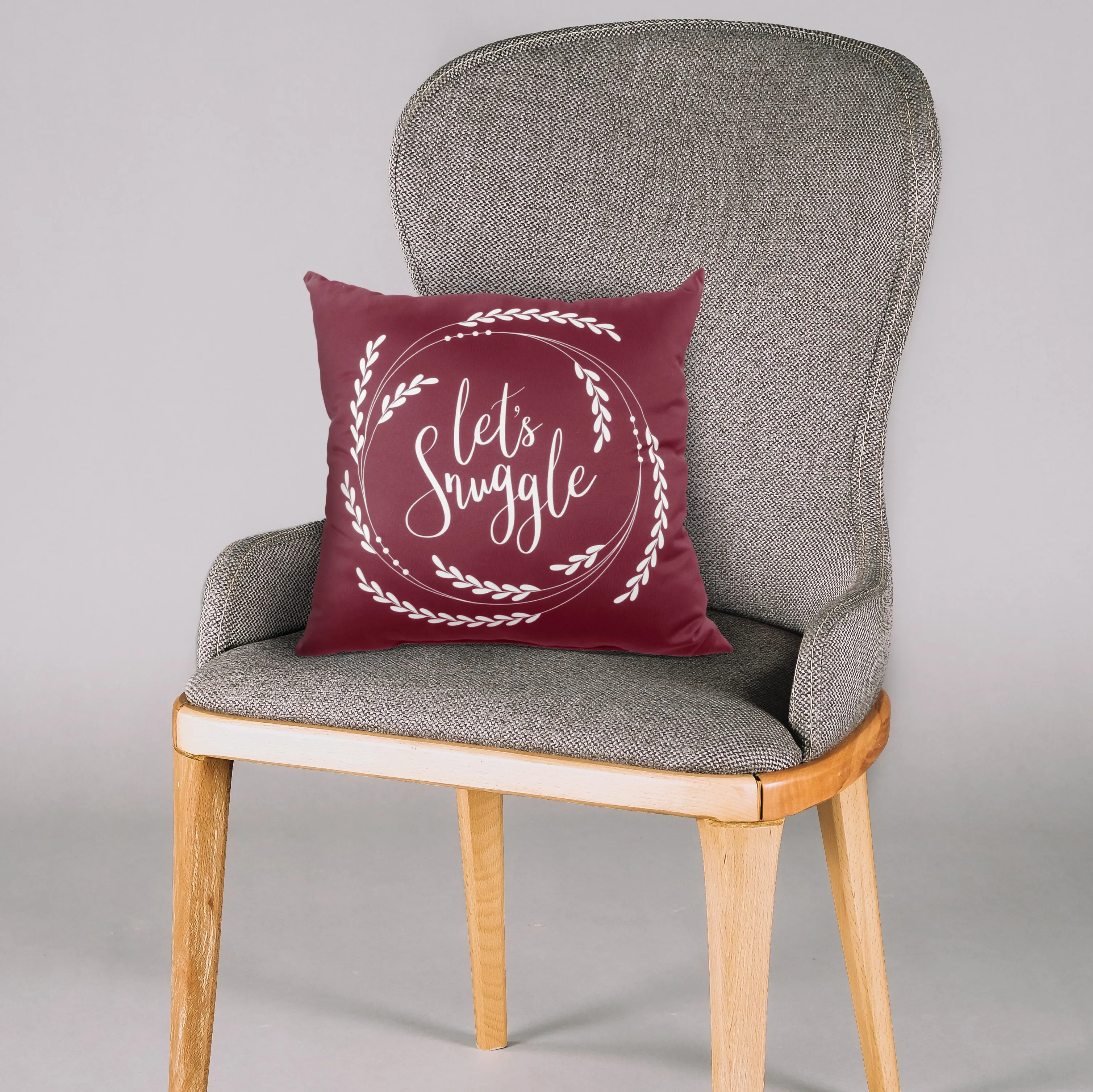 Let's Snuggle Pillow - More Colors Available