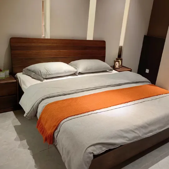 Mayfair Natural Walnut Bed