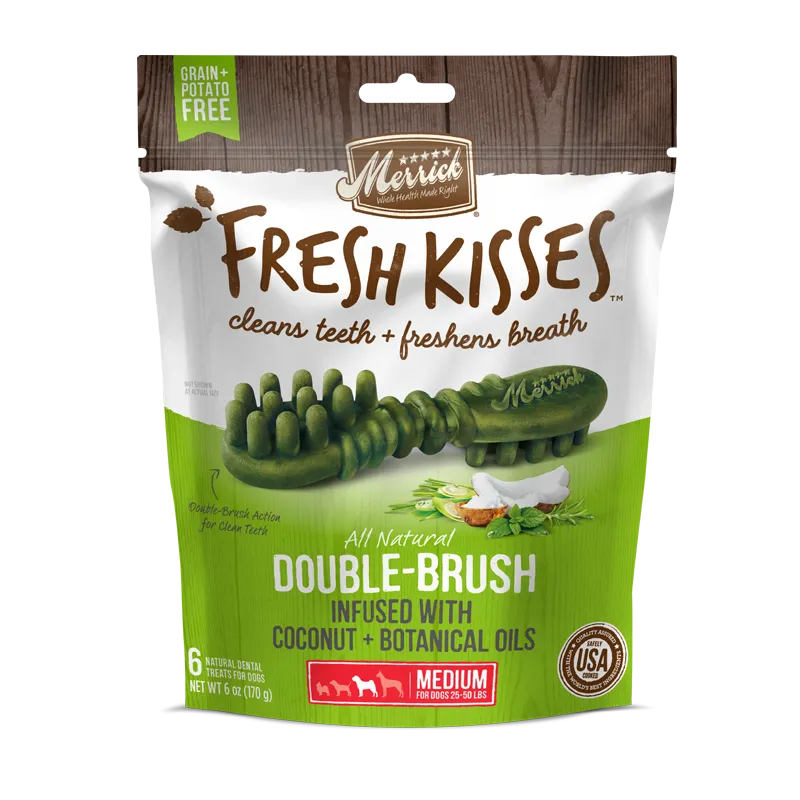 Merrick Dog Dental Treats Fresh Kisses - Coconut Oil M 170g