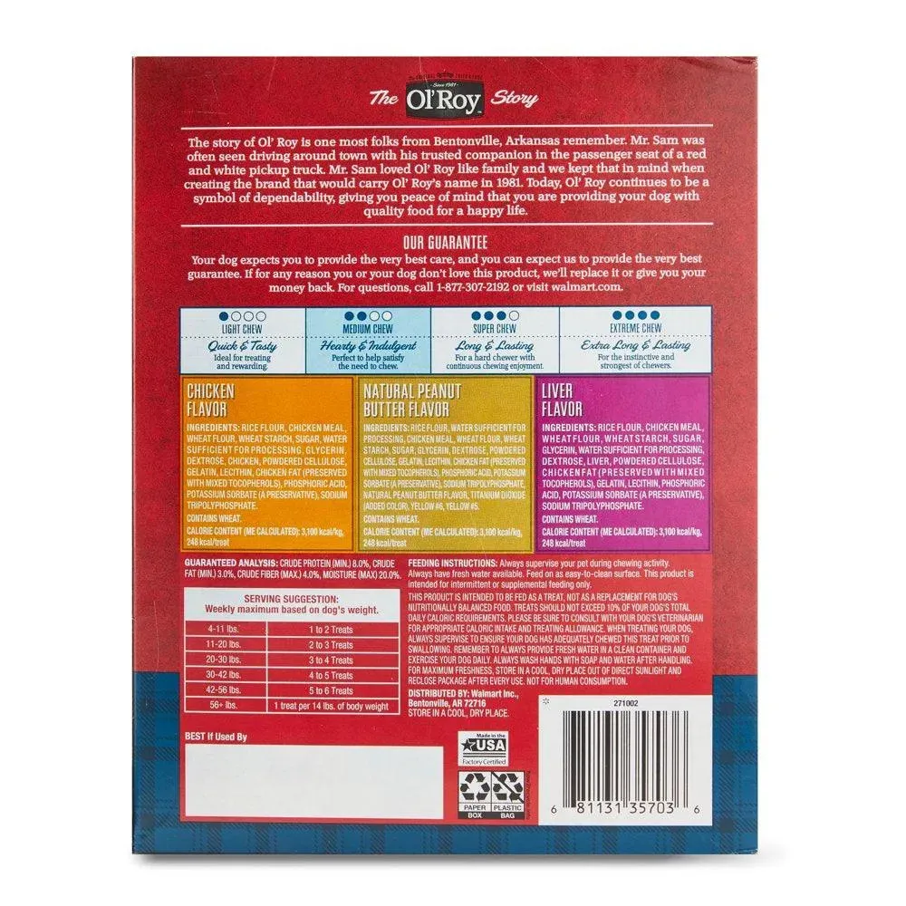 Munchy Bones Dog Treats Value Pack, 21 Count