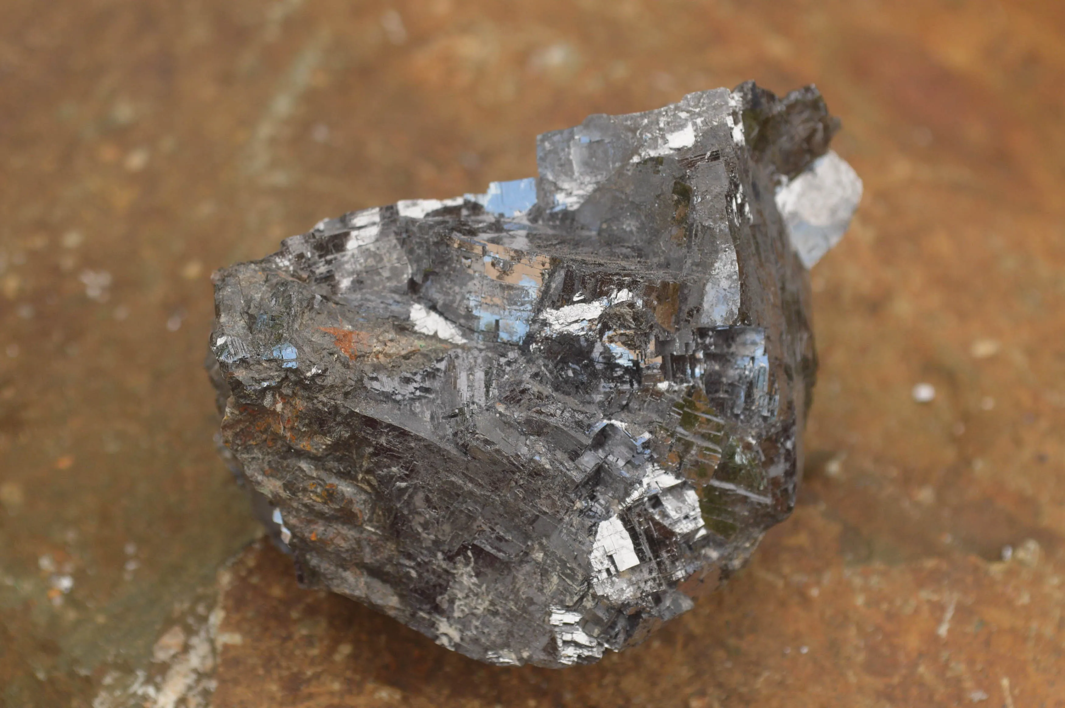 Natural Silver Lead Galena Specimens (Some With Copper) x 6 From Namibia