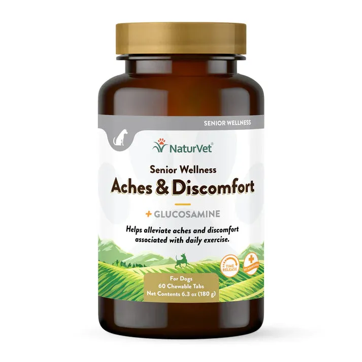 NaturVet Senior Wellness Aches & Discomfort 60 chew tabs