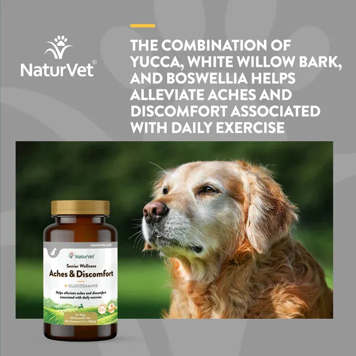 NaturVet Senior Wellness Aches & Discomfort 60 chew tabs