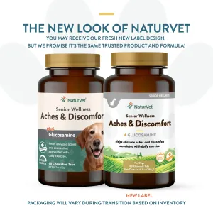 NaturVet Senior Wellness Aches & Discomfort 60 chew tabs