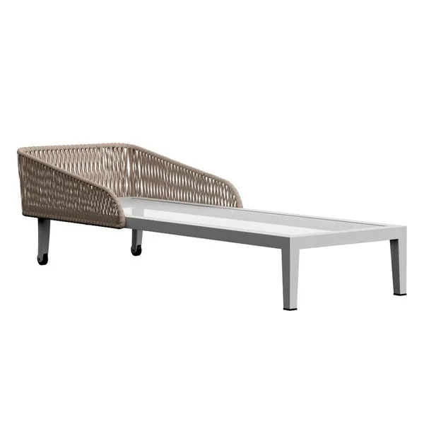 Outdoor Braided & Rope Sunlounger - Aniriksn