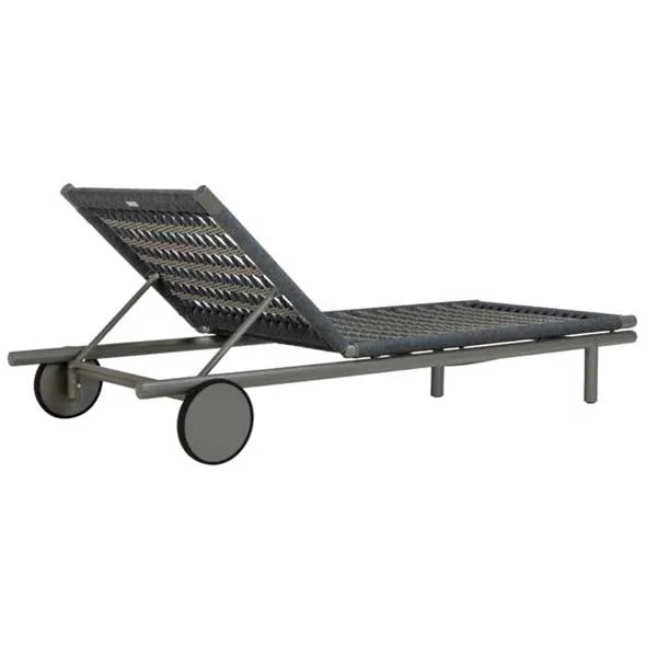 Outdoor Braided & Rope Sunlounger - Antra