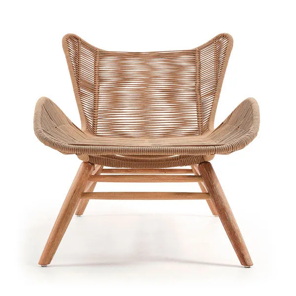 Outdoor Braided & Rope Sunlounger - Florence