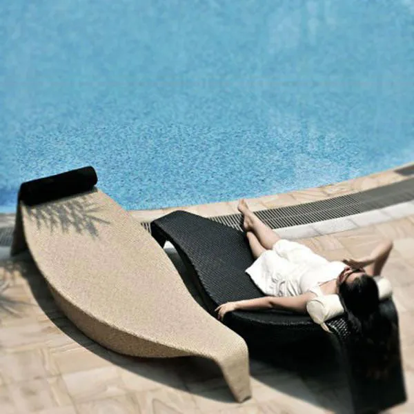 Outdoor Furniture Wicker Sun Lounger - Chiller