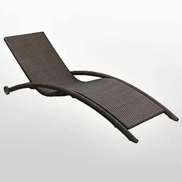 Outdoor Furniture Wicker Sun Lounger - Curve