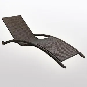 Outdoor Furniture Wicker Sun Lounger - Curve