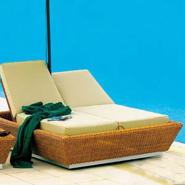 Outdoor Furniture Wicker Sun Lounger - Monsoon