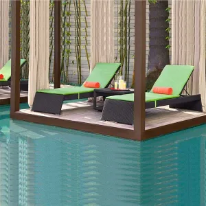 Outdoor Furniture Wicker Sun Lounger - Picker