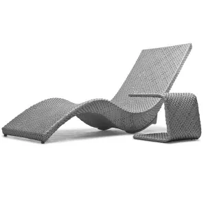 Outdoor Furniture Wicker Sun Lounger - Sluggard