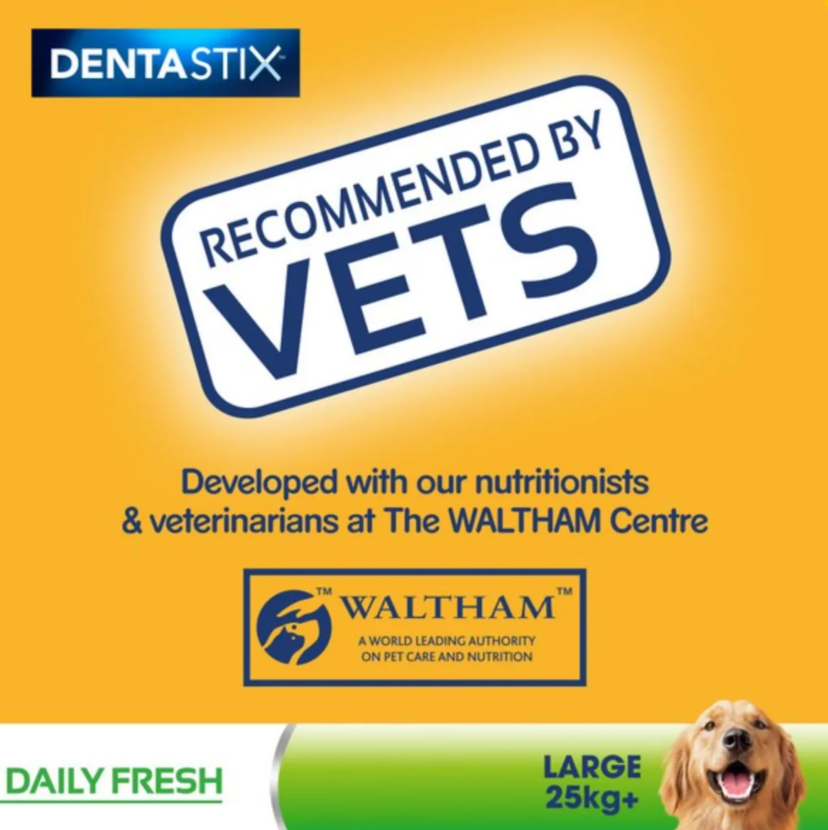 Pedigree Dentastix Fresh Daily Dental Chews Large Dog 4 Sticks