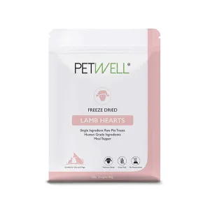 PetWell Freeze Dried Lamb Hearts