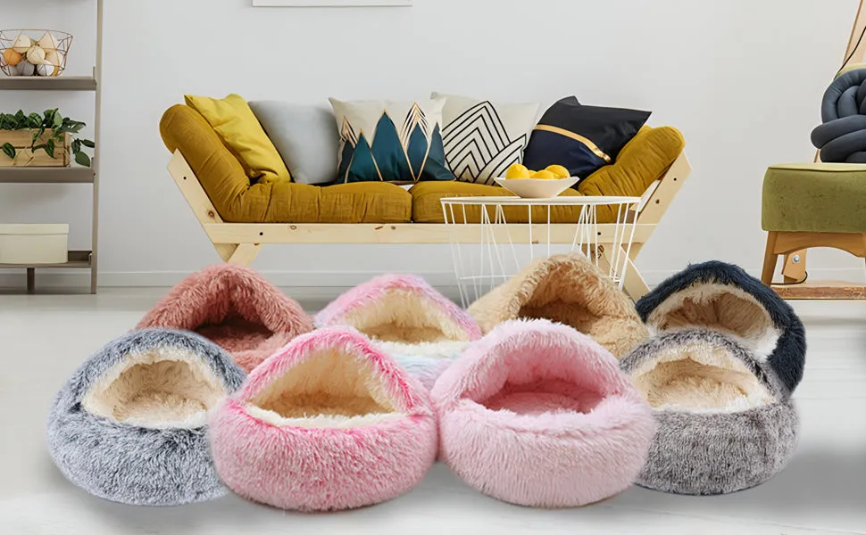 Plush Pet Bed & Sleeping Bag – The Ultimate Cozy Retreat for Your Fuzzy Buddy!