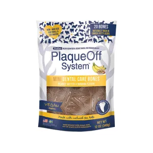 ProDen Plaque Off System Mini Dental Care Bones Peanut Butter & Banana for Dogs 340g