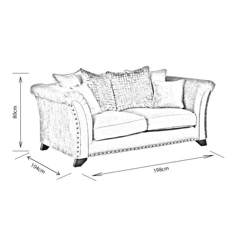 Provence Grey 2 Seat Sofa
