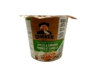 Quaker Apple Cinnamon Instant Oatmeal Cup Single Serving