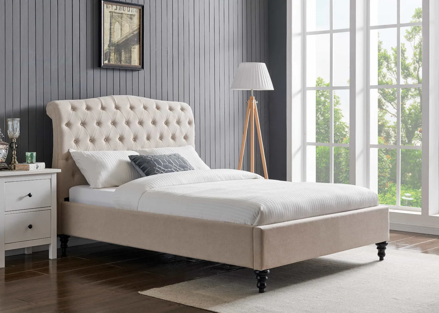 Rosa Natural Bedframe Range by Limelight