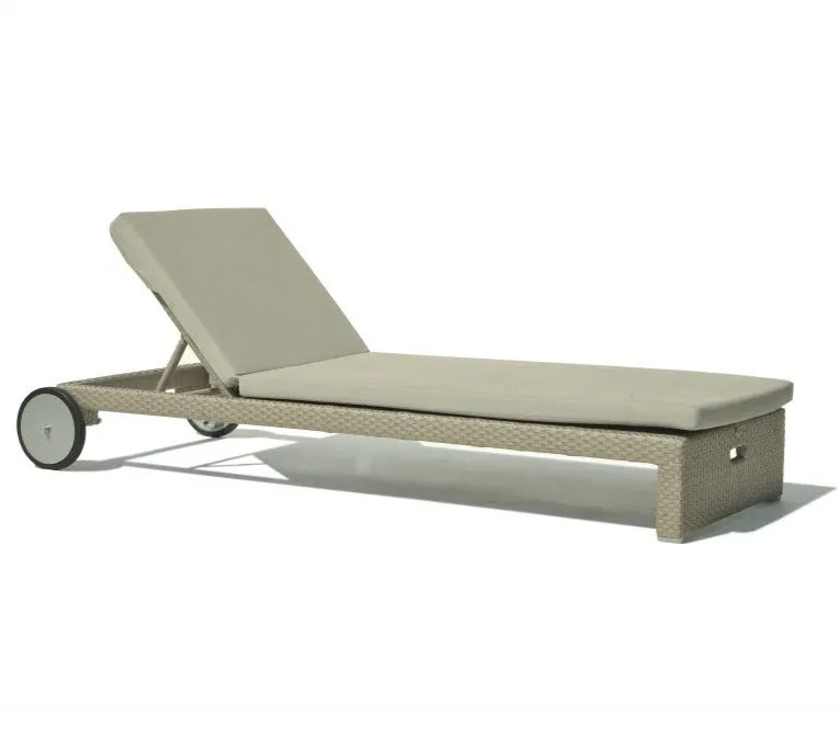 Skyline Design Miami Breeze Rattan Garden Sun Lounger With Adjustable Back