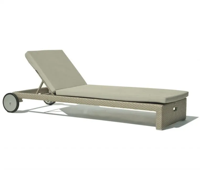 Skyline Design Miami Breeze Rattan Garden Sun Lounger With Adjustable Back