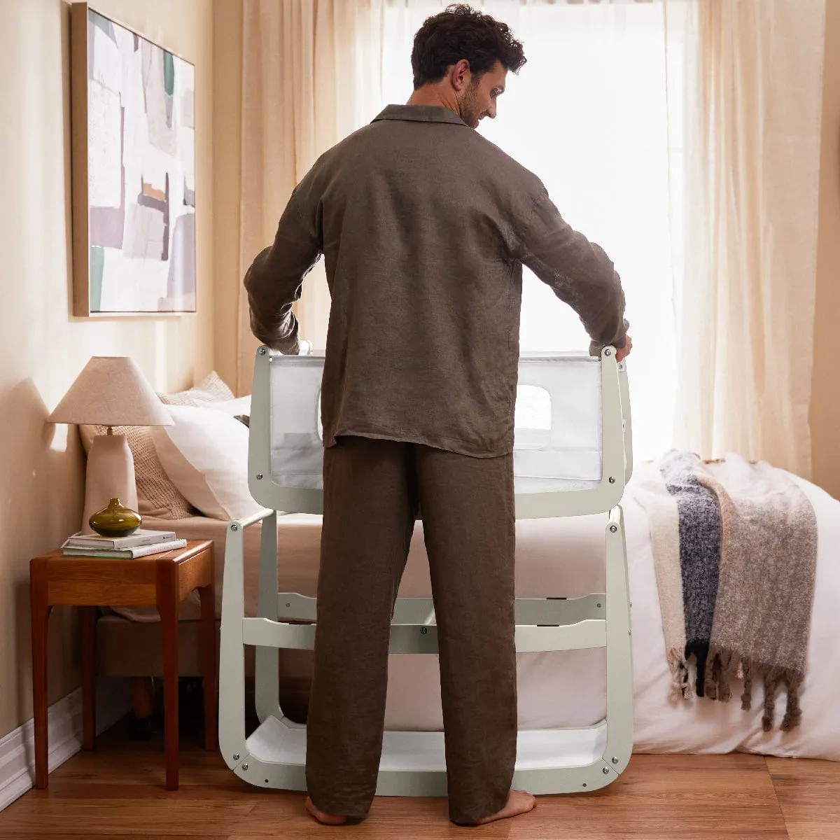 SnuzPod 4 Bedside Crib - Barley