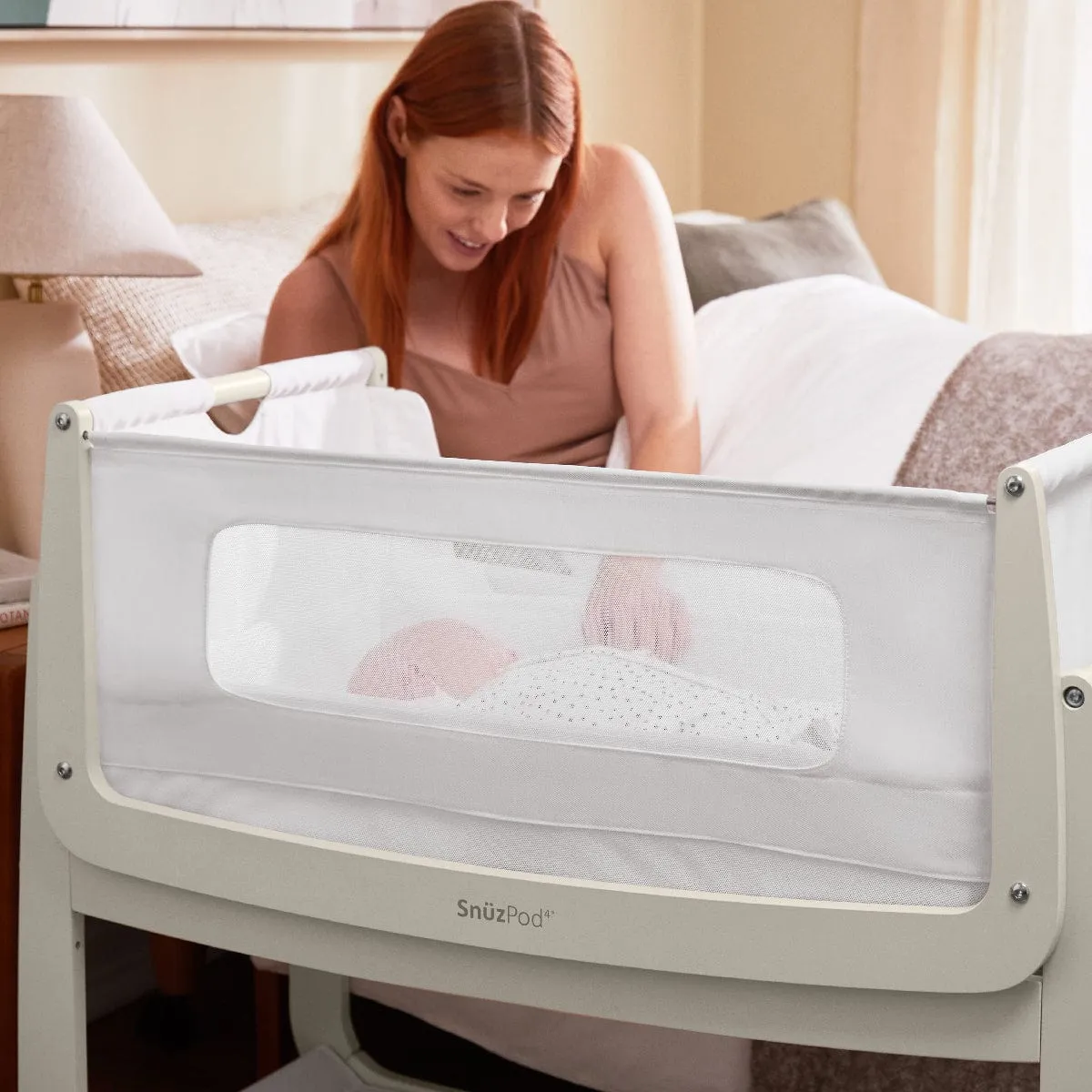 SnuzPod 4 Bedside Crib - Barley