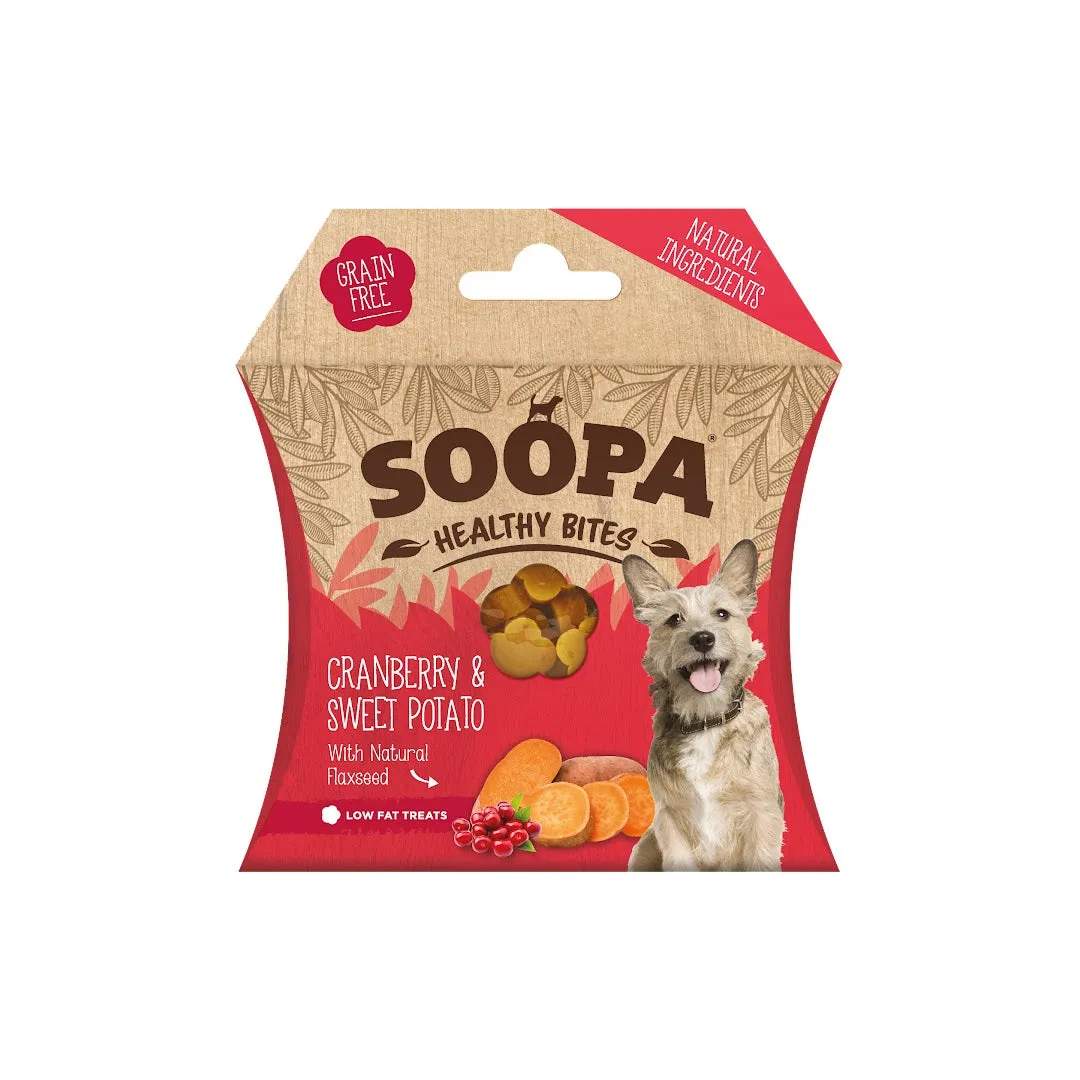 Soopa Cranberry & Sweet Potato Healthy Bites Dog Treats