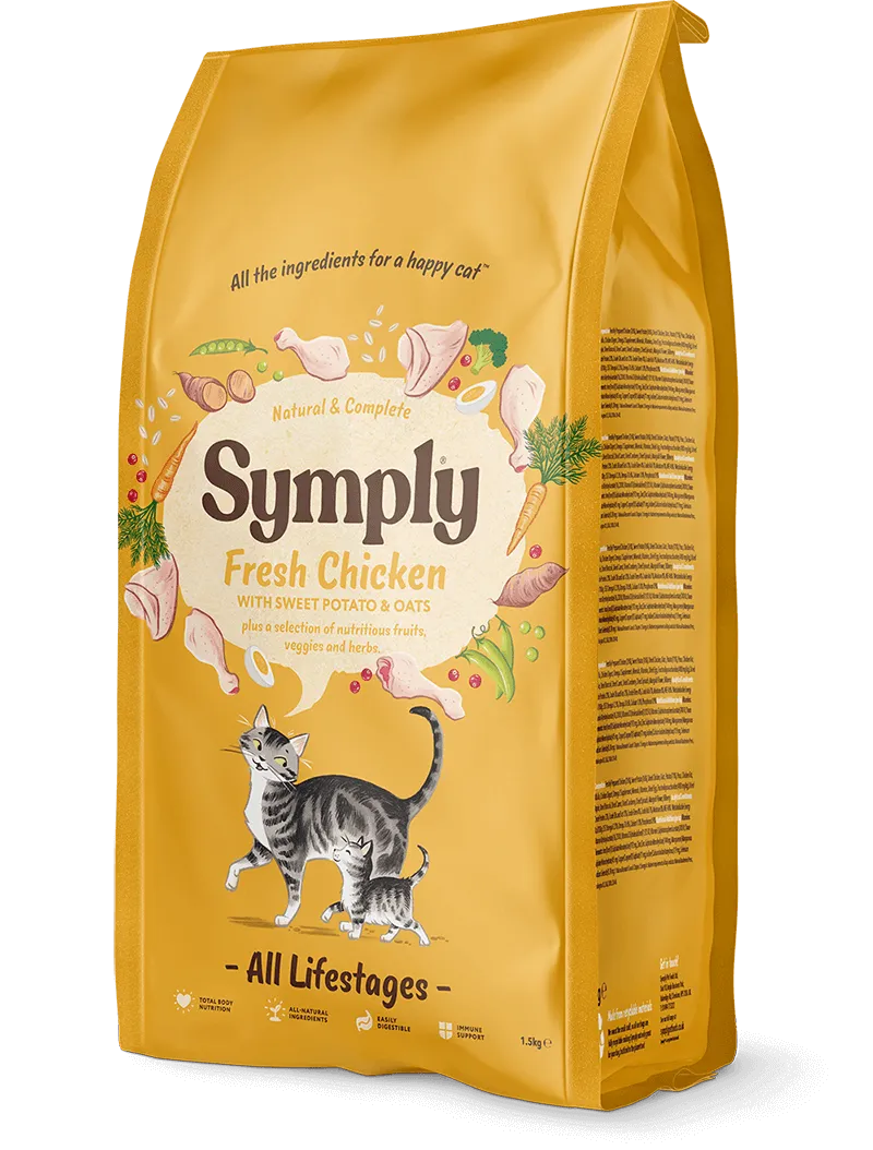 Symply Adult Cat Fresh Chicken For All Lifestages Dry Cat Food