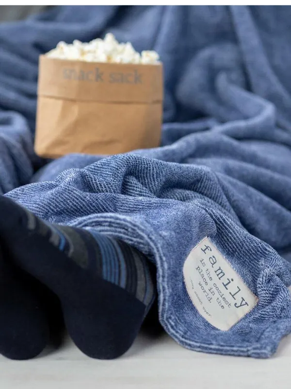 Together Time Family Mega Blanket in Blue
