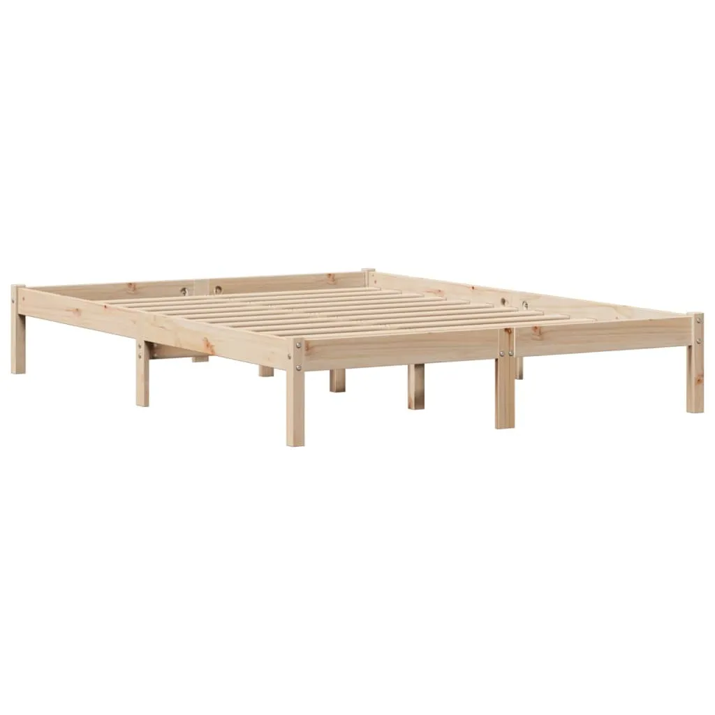vidaXL Bed Frame without Mattress 140x200 cm Solid Wood Pine
