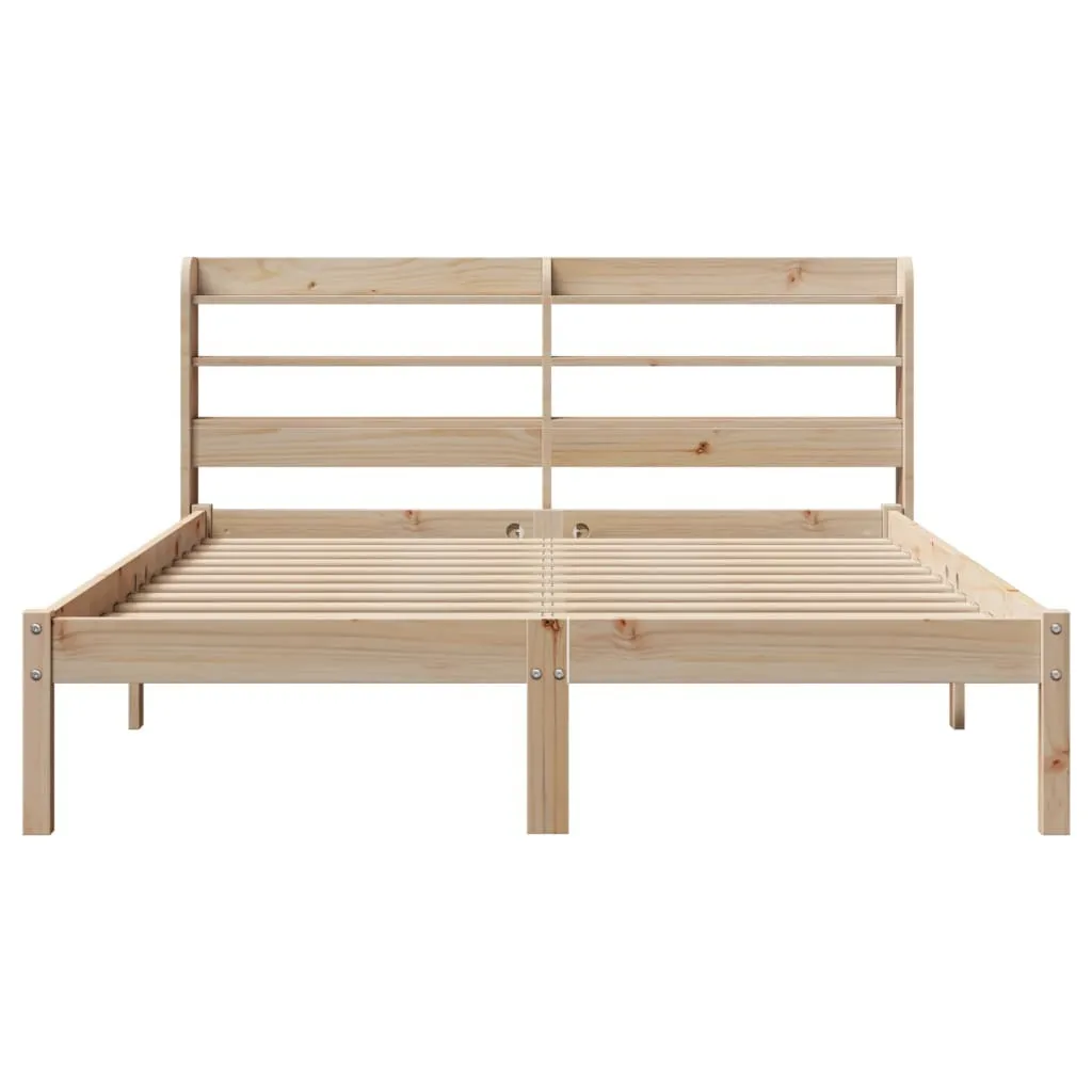 vidaXL Bed Frame without Mattress 140x200 cm Solid Wood Pine