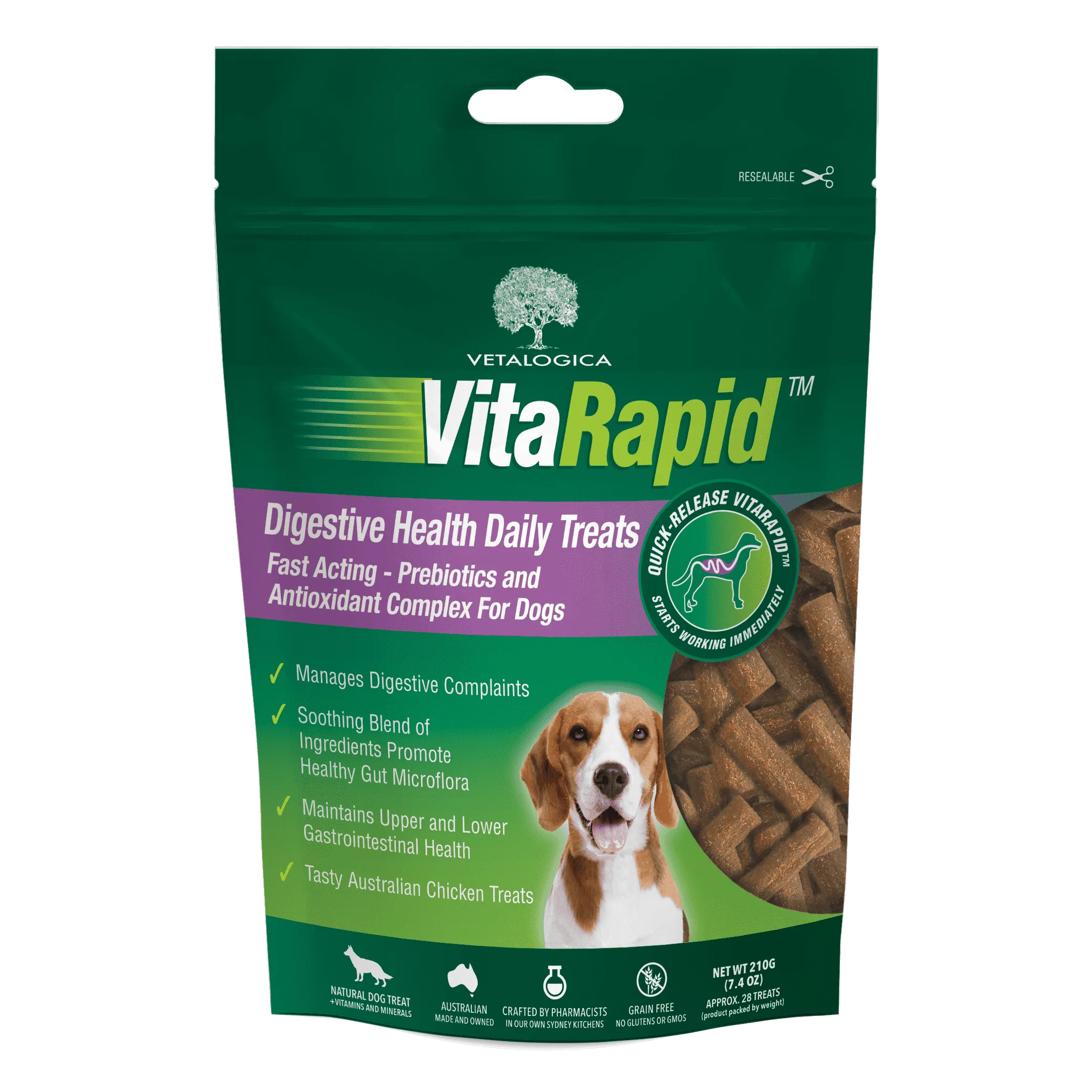 VitaRapid® Digestive Health Daily Treats for dogs 210g