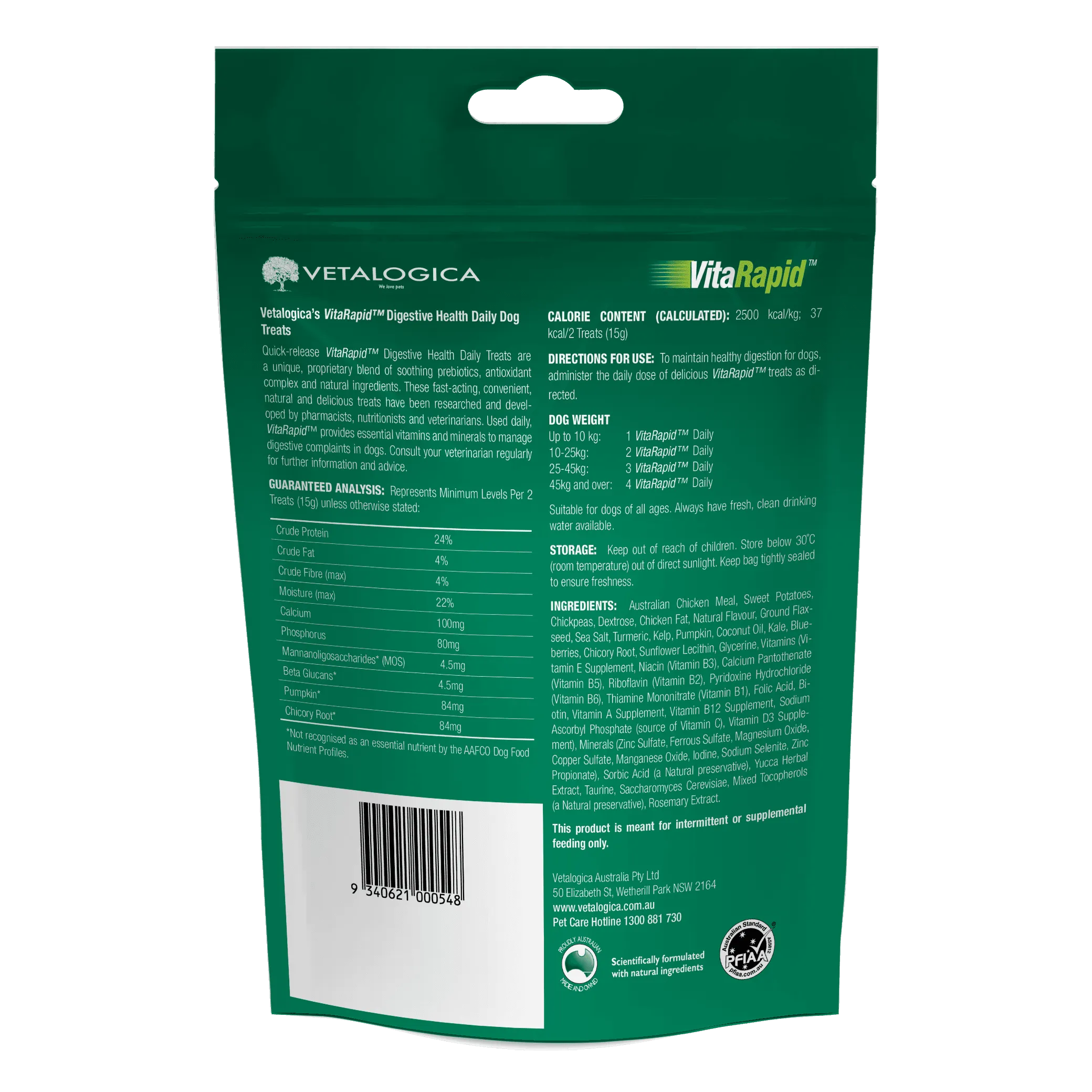 VitaRapid® Digestive Health Daily Treats for dogs 210g