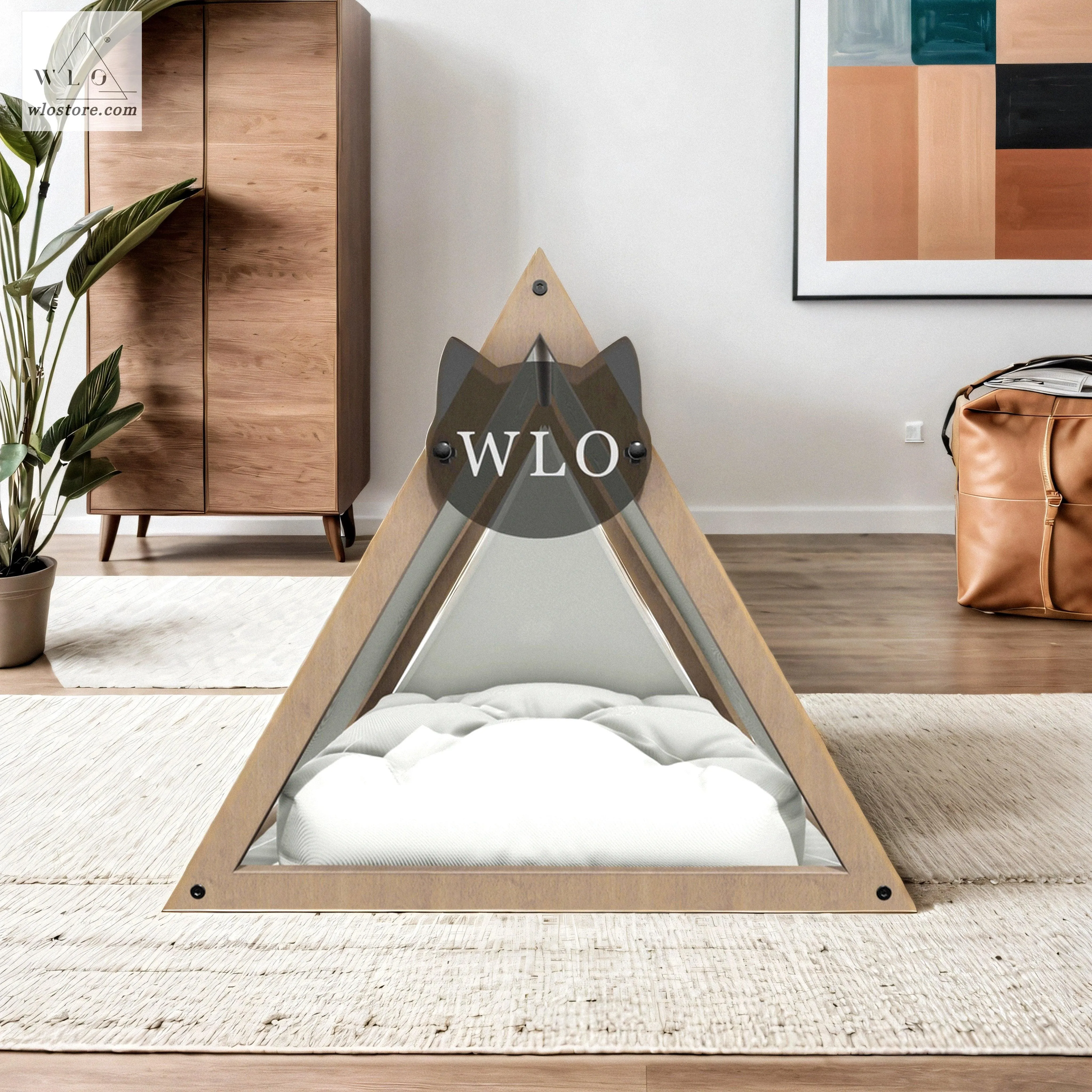 WLO® Natural Lakota Modern Cat Bed