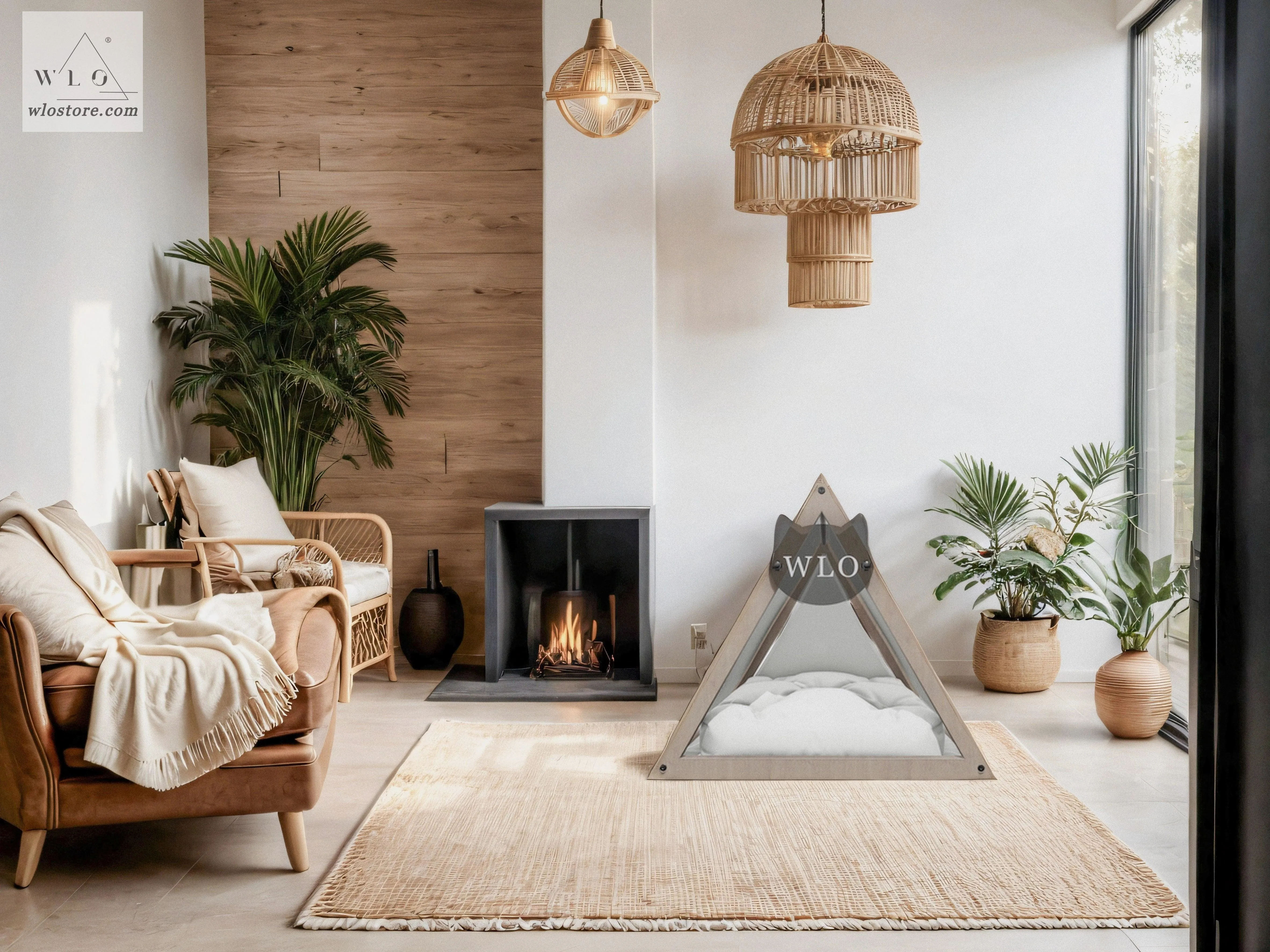 WLO® Natural Lakota Modern Cat Bed