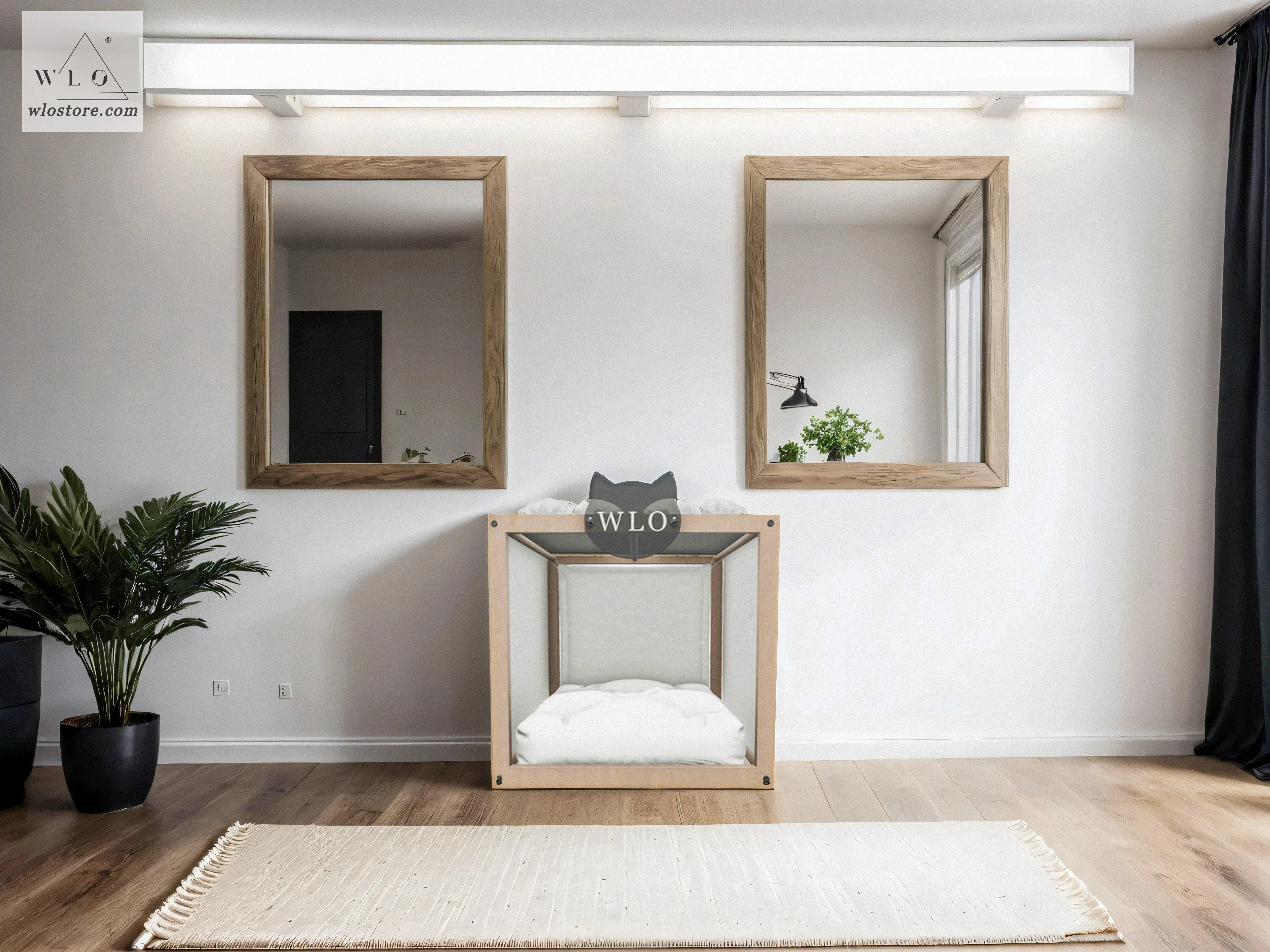 WLO® Natural Pueblo Modern Cat Bed