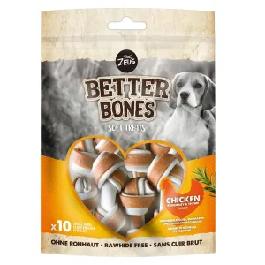 Zeus | Better Bones | Rawhide Free Dog Chews | Chicken - Small - 10 Pack